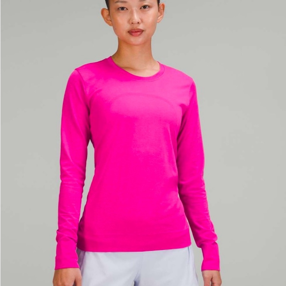 Lululemon Swiftly Relaxed Relaxed-Fit Long Sleeve Shirt Sonic Pink Size 4